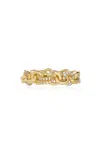 Spinelli Kilcollin Medium Fused Serpents 18k Yellow Gold Diamond Pavé Ring