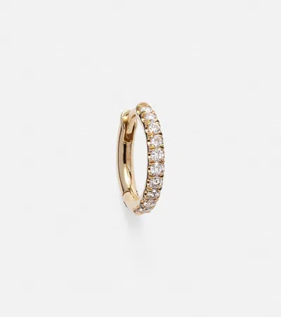 Spinelli Kilcollin Mini Micro Hoop Pavé 18kt Gold And Diamond Single Earring