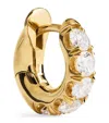 Spinelli Kilcollin Mini Yellow Gold And Diamond Single Hoop Earring In Gold