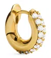 Spinelli Kilcollin Mini Yellow Gold And Diamond Single Hoop Earring In Gold