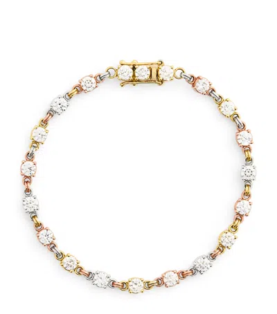 Spinelli Kilcollin Mixed Gold And Diamond Aysa Bracelet