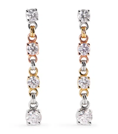 Spinelli Kilcollin Mixed Gold And Diamond Aysa Earrings