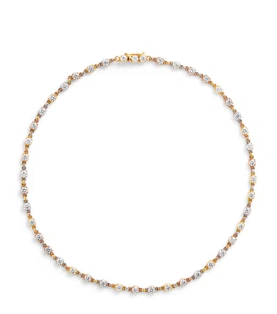 Spinelli Kilcollin Mixed Gold And Diamond Aysa Necklace