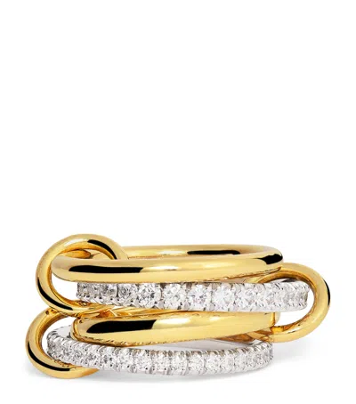 Spinelli Kilcollin Mixed Gold And Diamond Halley Ring
