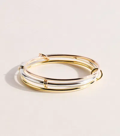 Spinelli Kilcollin Mixed Gold And Sterling Silver Baryon Layered Bangle