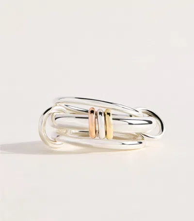 Spinelli Kilcollin Mixed Gold And Sterling Silver Gemini Ring
