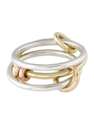 Pre-owned Spinelli Kilcollin Mixed Metal Acaia Ring In Multicolor