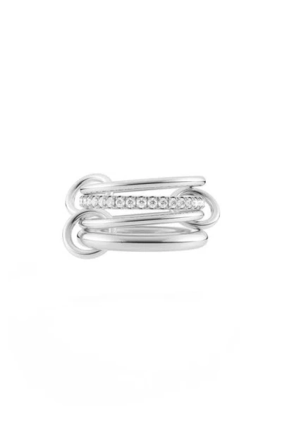 Spinelli Kilcollin Nimbus Linked Diamond Rings In Metallic