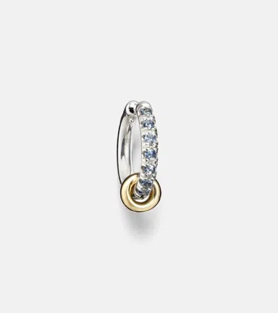 Spinelli Kilcollin Ombré Sterling Silver And 18kt Yellow Gold Ear Cuff With Sapphires In Multi