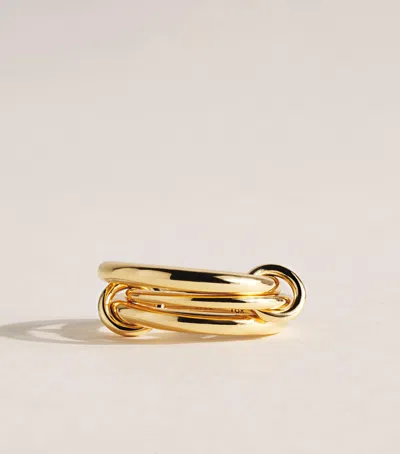 Spinelli Kilcollin Petite Yellow Gold Libra Ring In Purple