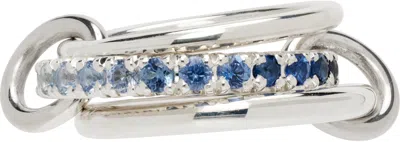 Spinelli Kilcollin Petunia Blue Ombré Ring In Silver