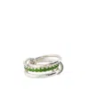 Spinelli Kilcollin Petunia Chrome Diopside Ring In Silver