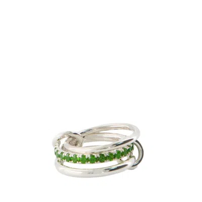 Spinelli Kilcollin Petunia Chrome Diopside Ring - Green - Silver In Not Applicable