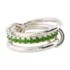 Spinelli Kilcollin Petunia Chrome Diopside Ring In Metallic