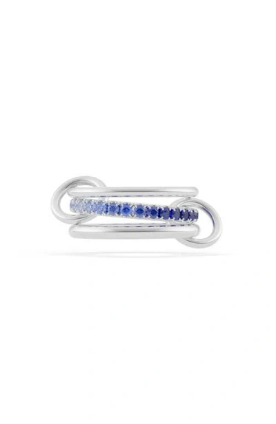 SPINELLI KILCOLLIN SPINELLI KILCOLLIN PETUNIA OMBRÉ BLUE SAPPHIRE LINKED RING