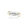 Spinelli Kilcollin Petunia Ring In Sterling Silver,yellow Gold,grey Diamonds