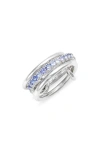 SPINELLI KILCOLLIN SPINELLI KILCOLLIN PETUNIA TANZANITE 3-LINK STACK RING