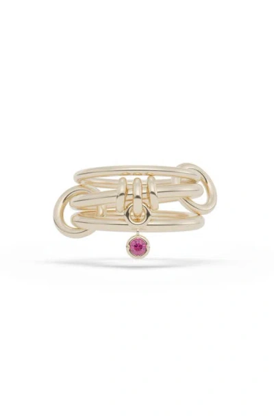 Spinelli Kilcollin Piera Linked Rings In Gold