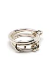 Spinelli Kilcollin Raneth Sterling-silver Linked Rings In Silver