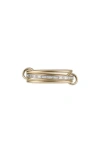 Spinelli Kilcollin Rhea Diamond Stack Ring In Yellow Gold/pave