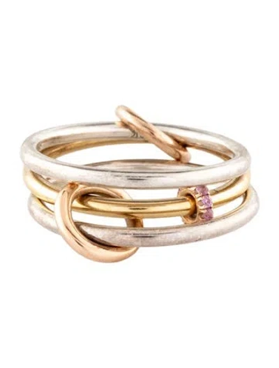 Pre-owned Spinelli Kilcollin Sapphire Linked Ring In Multi