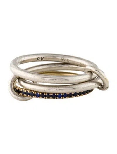 Pre-owned Spinelli Kilcollin Sapphire Rolling Ring In Multi