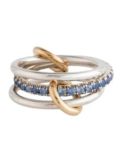 Pre-owned Spinelli Kilcollin Sapphire Titus Sg Sky V Ring In Multicolor