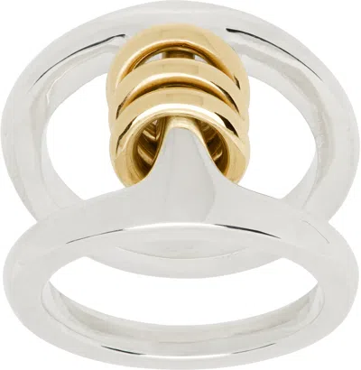 Spinelli Kilcollin Silver & Gold Hoorsenbuhs Edition Phantom Sk Ring In 18k Gold & Sterling
