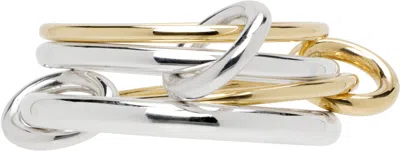 Spinelli Kilcollin Silver & Gold Pisces Sg Ring In Yellow Gold / Silver
