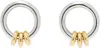 Spinelli Kilcollin Silver & Gold Sidra Sg Earrings In 18k Gold & Sterling