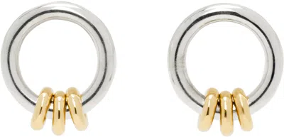 Spinelli Kilcollin Silver & Gold Sidra Sg Earrings In 18k Gold & Sterling