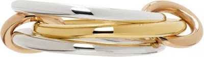 Spinelli Kilcollin Silver & Gold Solarium Mx Ring In 18k Gold