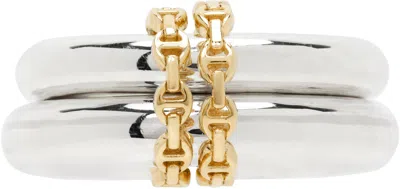 Spinelli Kilcollin Silver & Gold Hoorsenbuhs Edition Virgo Hb Ring In 18k Gold & Sterling