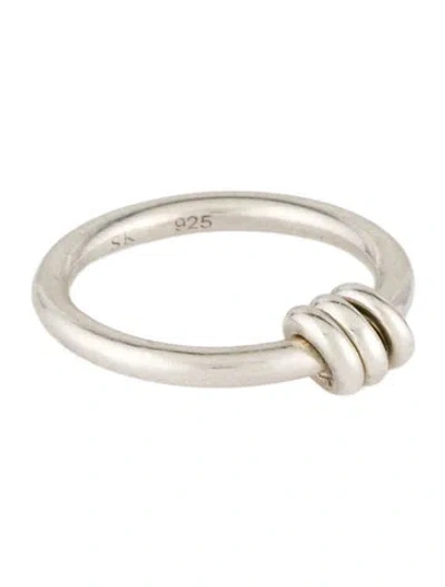 Pre-owned Spinelli Kilcollin Sirius Silver Band In Multicolor