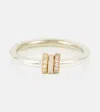 Spinelli Kilcollin Sirius Sterling Silver And 18kt Gold Ring With Diamonds In Silver
