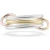 Spinelli Kilcollin Solarium 3-link Stack Ring In Metallic