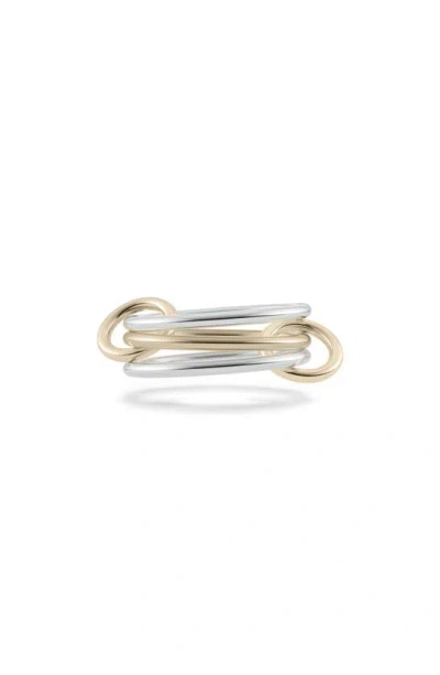Spinelli Kilcollin Solarium 3-link Stack Ring In Silver Gold