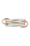 Spinelli Kilcollin Women's Solarium 18k Two-tone Gold Sterling Silver Linked Rings 18k Gold In Mix