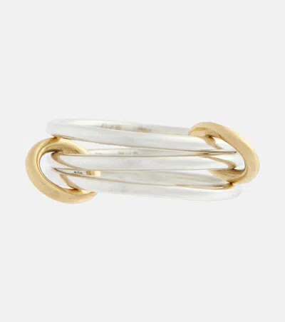 Spinelli Kilcollin Solarium Sg 18kt Gold And Sterling Silver Linked Rings