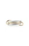 Spinelli Kilcollin Solarium Sterling Silver And 18k Yellow Gold Ring In Ss/yg/rg