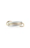 SPINELLI KILCOLLIN SOLARIUM STERLING SILVER AND 18K YELLOW GOLD RING