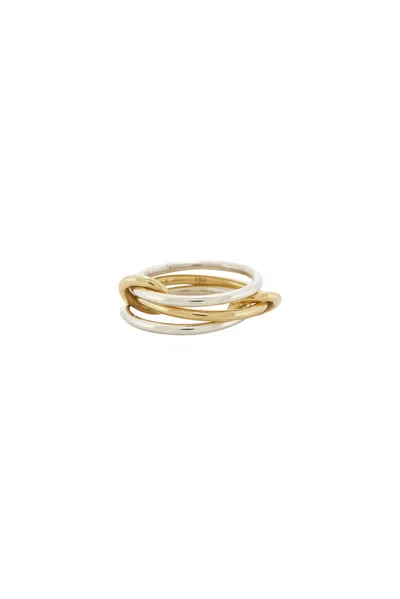Spinelli Kilcollin Solarium Sy Ring In Silver & 18k Yellow Gold