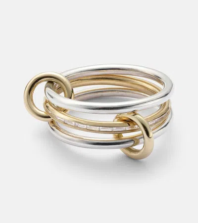 Spinelli Kilcollin Ring Sonja Aus 18kt Gelbgold Und Sterlingsilber Mit Diamanten In Gold