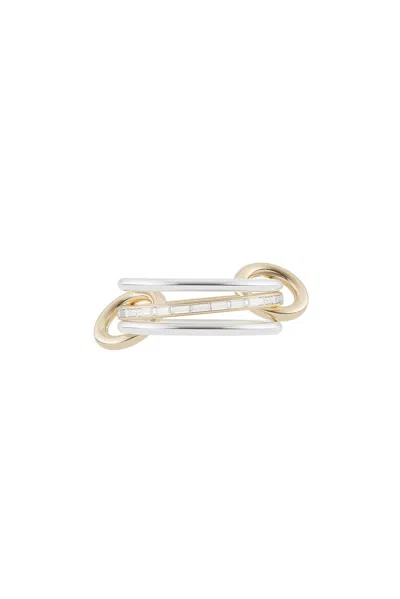 Spinelli Kilcollin Sonja Ring In 18k Gold  Sterling Silver  & White Diamo