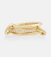 Spinelli Kilcollin Sonny 18kt Yellow Gold Linked Rings With Diamonds In Gold