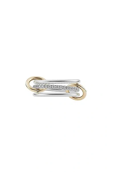 Spinelli Kilcollin Sonny Gris Ring In Silver & Yellow Gold