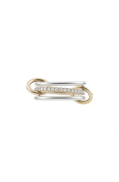 Spinelli Kilcollin Sonny Linked Diamond Ring In Gold