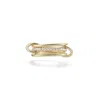 Spinelli Kilcollin Women's Sonny 18k Yellow Gold & Diamond 3-link Ring In Yellow Gold,white Diamonds