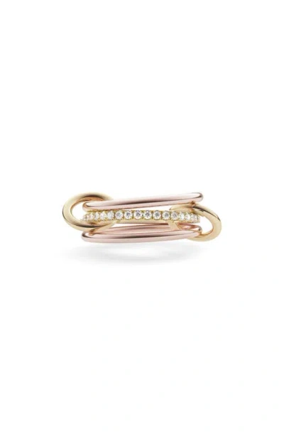 Spinelli Kilcollin Sony Linked Diamond Rings In Metallic