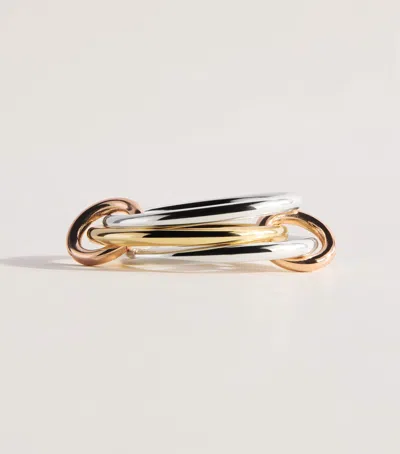 Spinelli Kilcollin Sterling Silver And Mixed Gold Solarium Ring